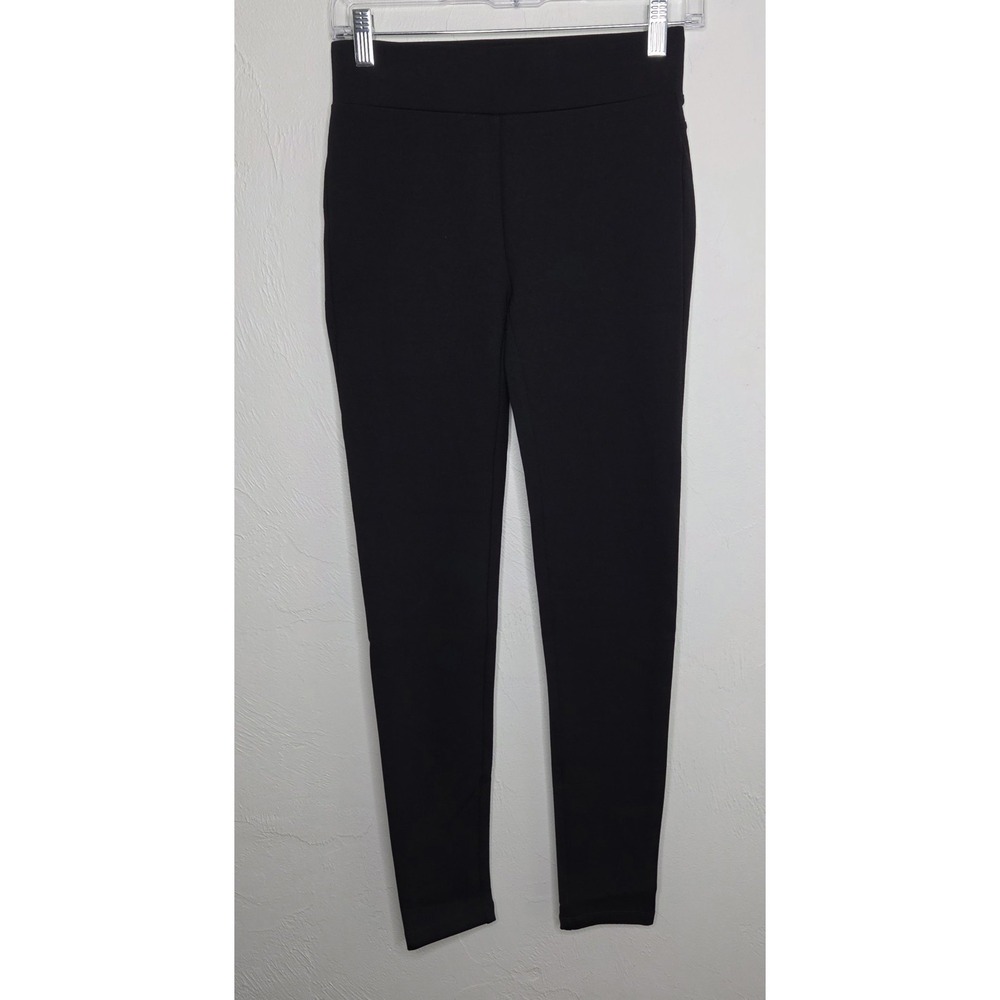 *NEW w/Tags Loft Pull On Pants Women's Size XXS Black Stretch Casual 27" Inseam